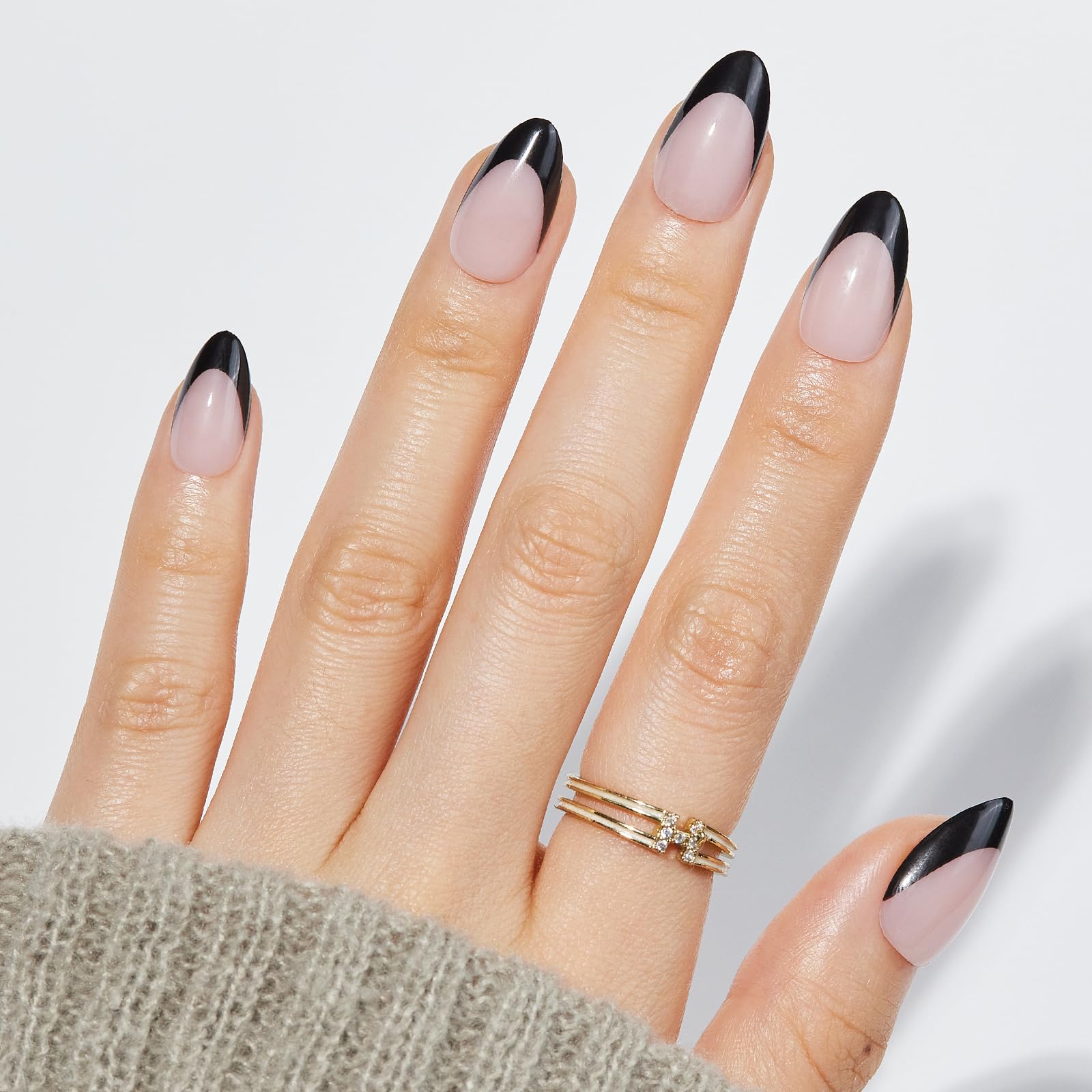 Amazon | FYB プレスオンネイル ネイルチップ つけ爪 アーモンドネイル